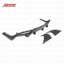 JSK STYLE DRY CARBON Fiber Rear Diffuser for 2023-2024 Tesla Model 3