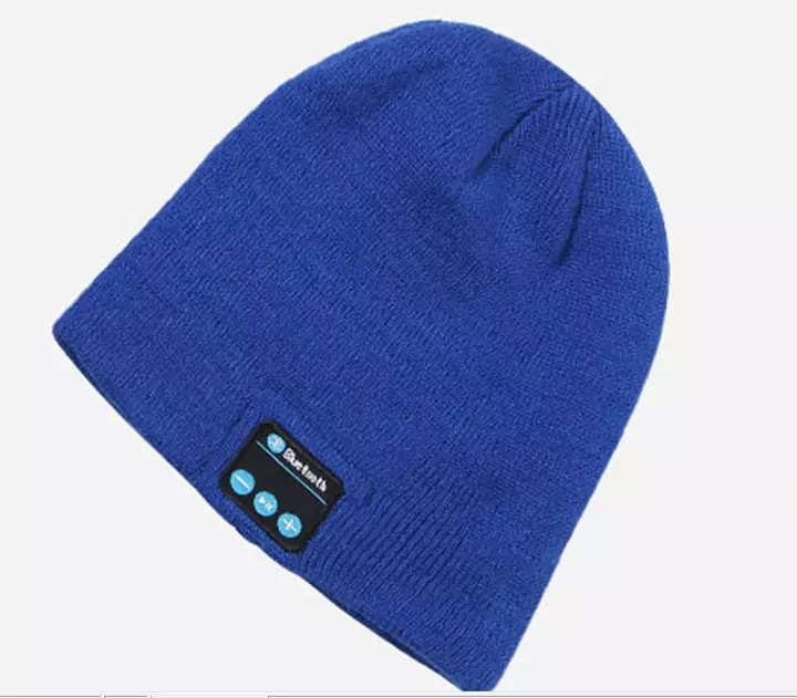 Winter smart bluetooth head with knitted hat (2)