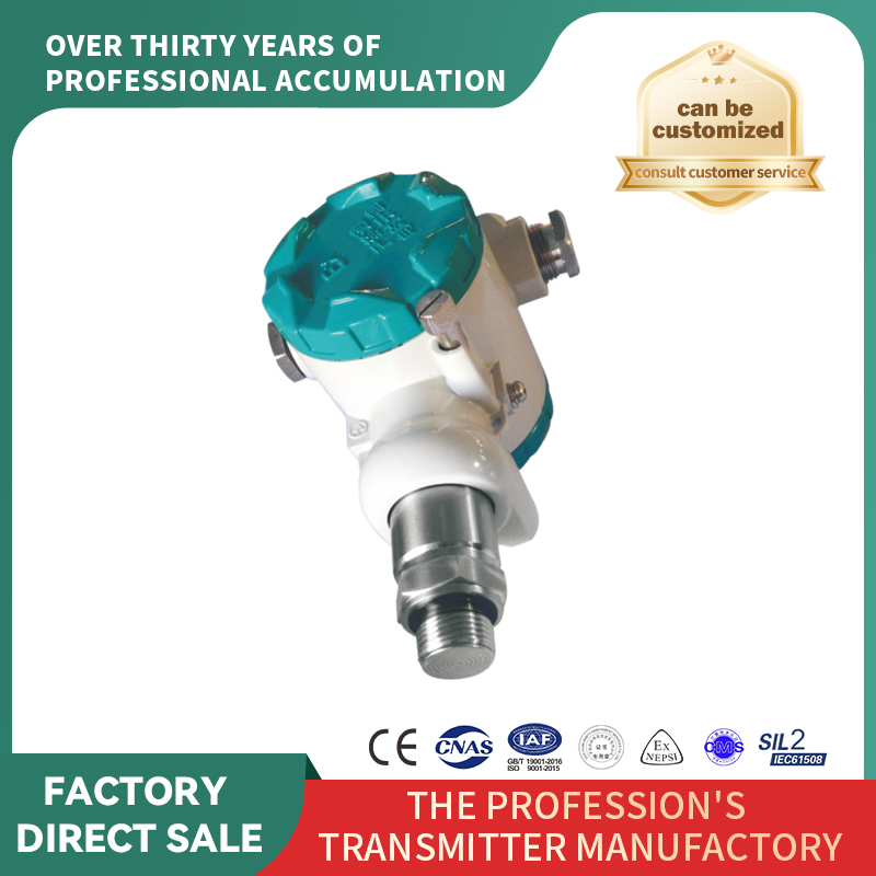 Transmițător de presiune sanitară cu membrană plată completă