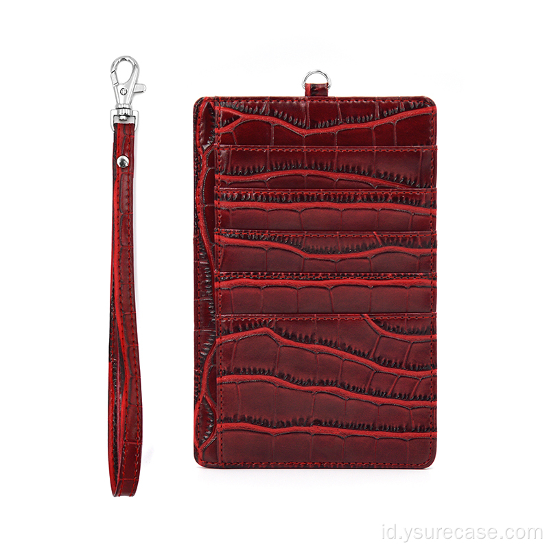 Ysure Leather Jersey Back Clip Credit Card Holder