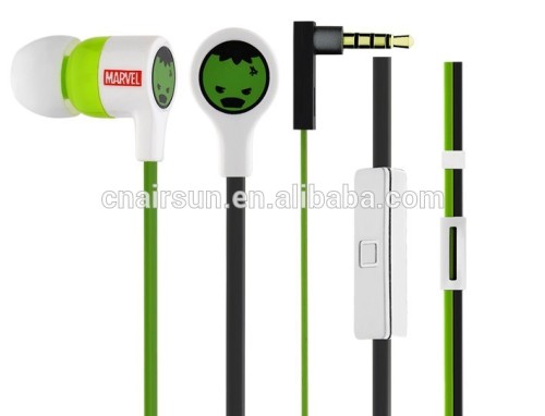 Flat Cable Earphone With Microphone