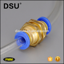PMM series pneumatic straight bulkhead union