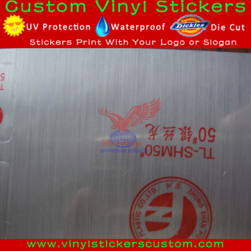Custom Printed Silver Foil Labels