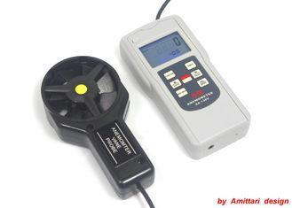 Portable Handheld Anemometer Digital For Air Velocity , Hig