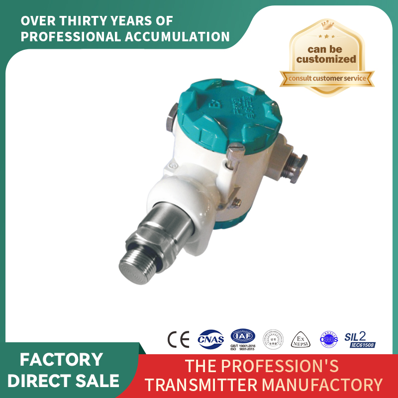 Transmițător de presiune sanitară cu membrană plată completă