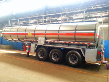 Aluminum Alloy Fuel Tank Semi-Trailer