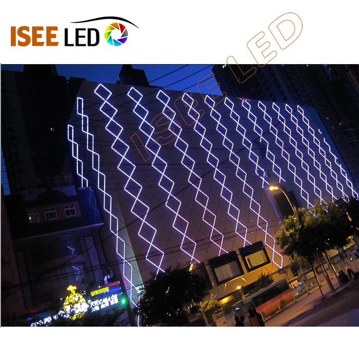 Opac Square Building Facade DMX RGB Addressable Tube