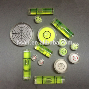 tubular circular bubble level vials