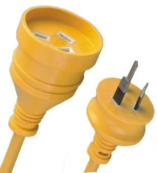 pink extension cord, pink power cord, extension lead socket