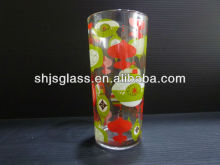lovely printing with glass cup