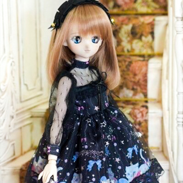 BJD Mädchen/weiblicher schwarzer Anzug für SD/DD/MSD Größe