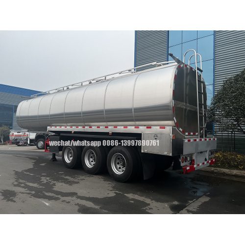 Aceite comestible/ leche/ productos lácteos Liquid Food Grade Transportation 3 Axes Semi trailer
