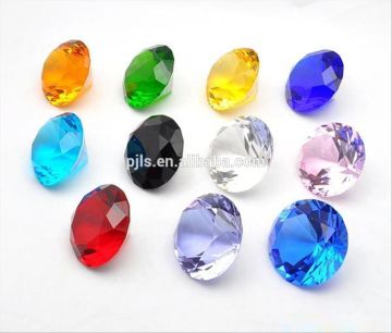 decorative crystal glass stones for vase