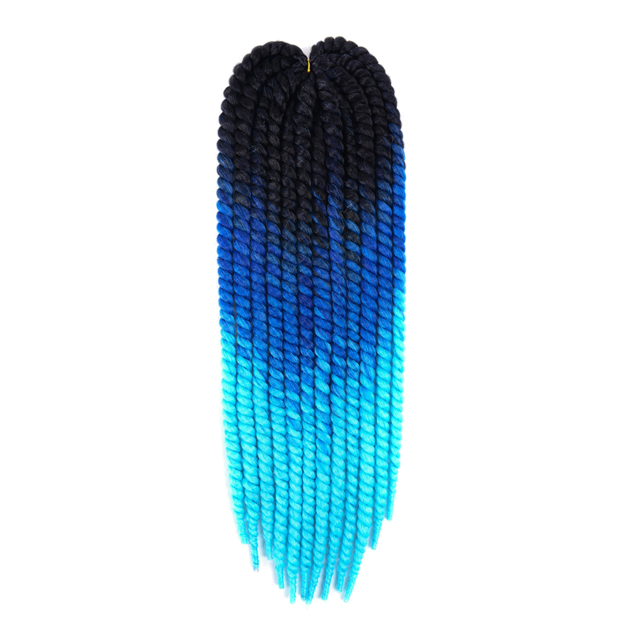 MYZYR Synthetic Senegalese Twist 22Inch Short Pure/Mix Ombre Crochet Braids Hair Extensions Crochet Twist Hair 12Roots/pack