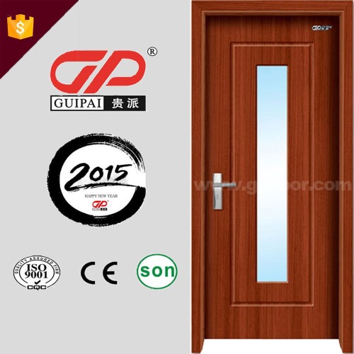 Chinese PVC glass door design, mdf doors design, plywood door