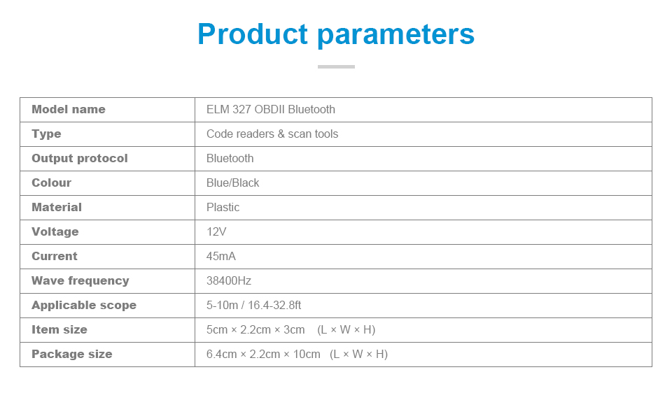 Super Mini OBD2 Auto Code Scanner Elm327 OBD2 V1.5 Elm 327 V 1.5 OBD 2 Elm-327 OBDII Adapter Car Diagnostic Tool
