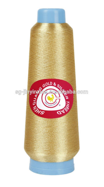 Pure gold metallic thread for embroidery