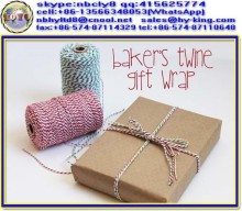 100% natural cotton gift wrapping twine , craft twine string , twisted cotton twine