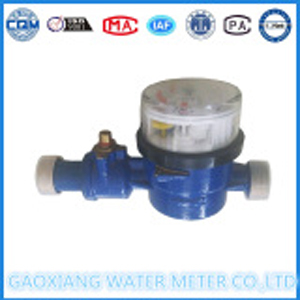 Single jet dry impeller water meter