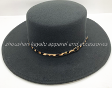 Black Ladies Felt Cap Finalize The Cap Polyester