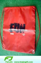 Polyester drawstring backpack shopping bag
