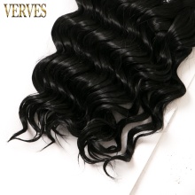 Deep wave 8 inch Synthetic Hair weaving 50g/pcs Hair Weaving Bundles Braiding Curly Crochet Hair Extensions