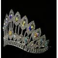 AB Stone Curve Adjustable Band Pageant Crown