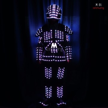 wireless dmx512 programmable flash lighting led robot costume
