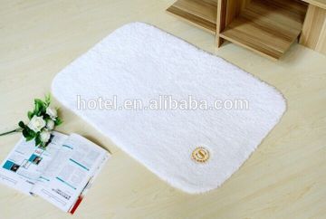 Hotel cotton bath rug, washable cotton bath rug