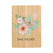Butterfly Bamboo Save the Date Greeting Card