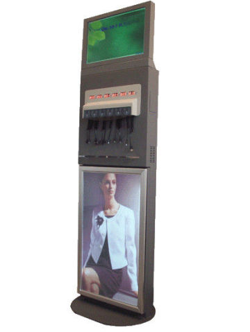 Touch Screen Wifi Ticketing Cell Phone Charging Kiosks Self Service