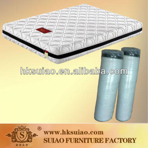 Compressed Zippered Foam Mattress Cover With Knitted fabirc