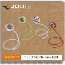 1 LED flexible desk light led bed head reading light with flexible metal tube
