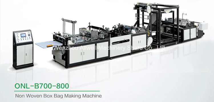 Zhejiang Wenzhou Allwell Shopping Bag Making Machine with Non Woven Fabric Material with ISO9001