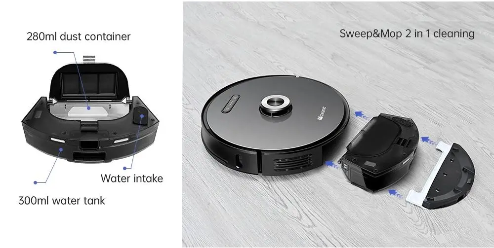 APP Remote Control Self Cleaning Dustbin Robot Vacuum Cleaner Automatic Collector