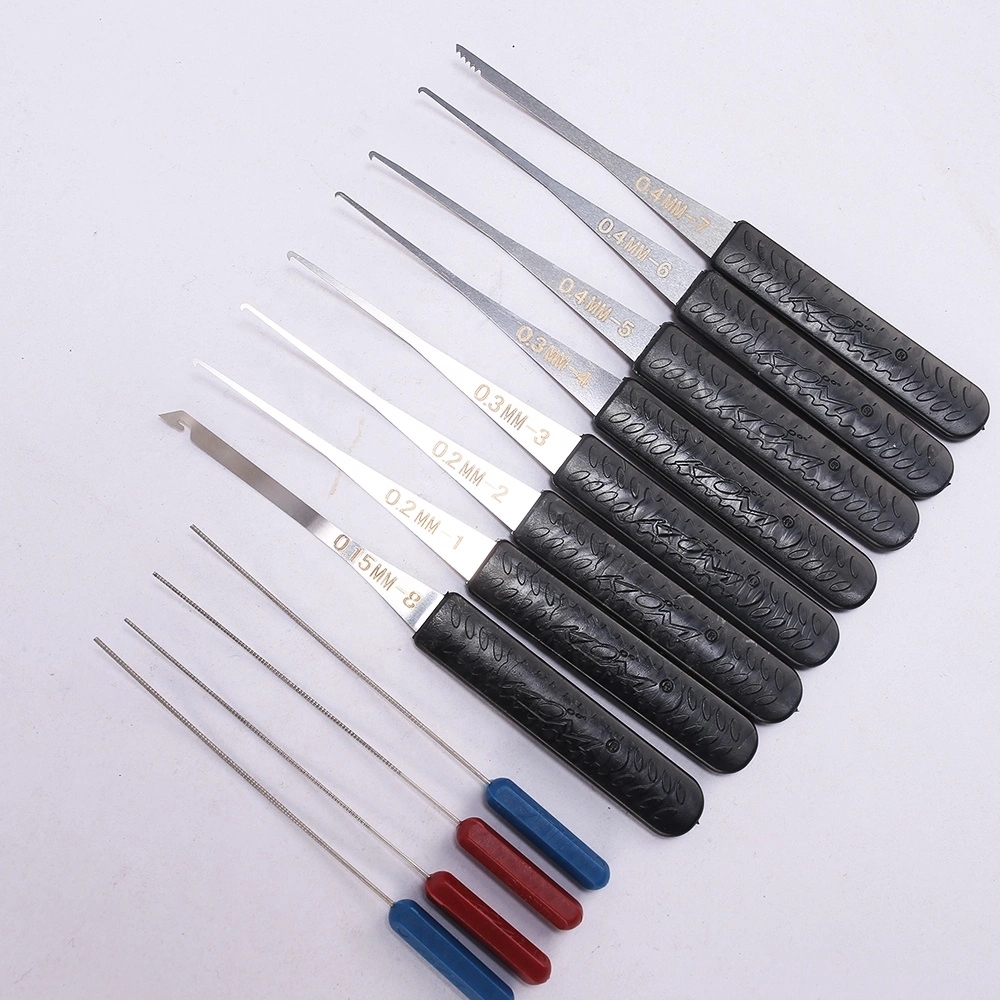 12Pcs Lock Broken Key Extractor Remove Removal Hooks Needle Lock Picks Key Remove Tools Locksmith Tools Set