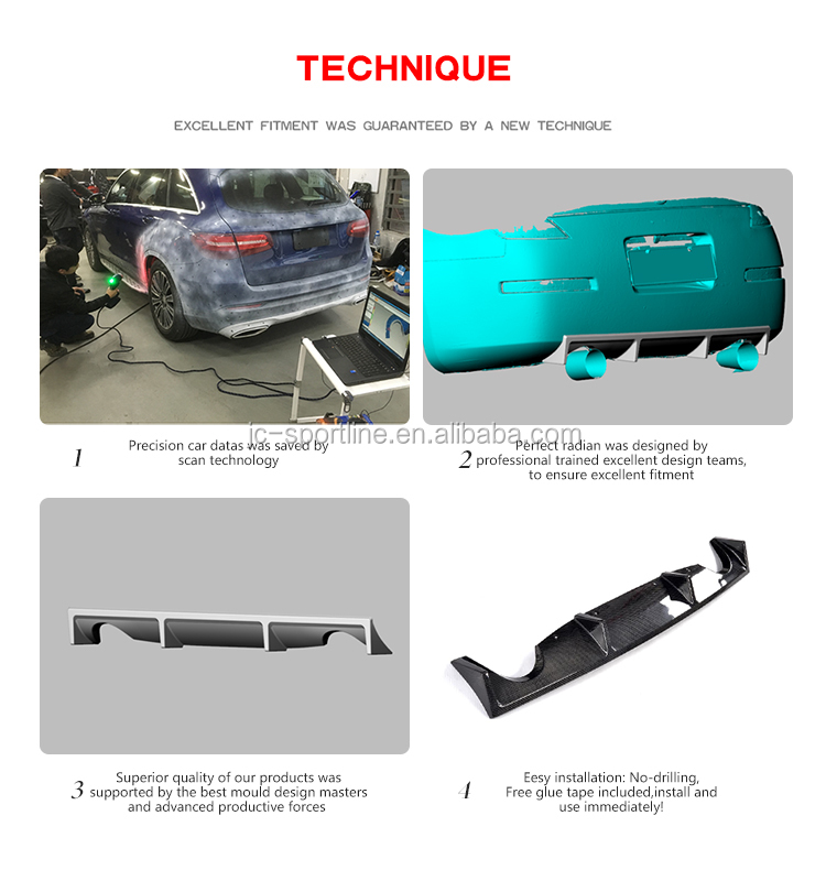 Carbon Fiber 350Z Rear Diffuser for Nissan 350Z Z33 2003-2006