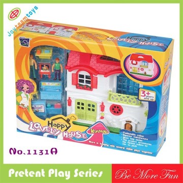 house plastic,JTH40174 mini toy house with light and music