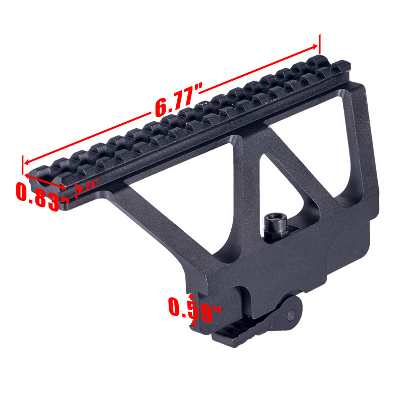 AK74U Side Locker Scope Mount Top Picatinny Rail