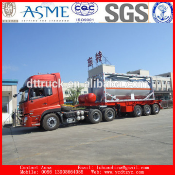 20m3 capacity 3C standard ISO 20ft liquid tank container