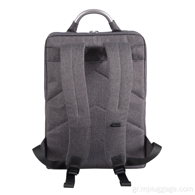 Γκρίζο απλό κατιονικό Business Laptop Backpack Προσαρμογή