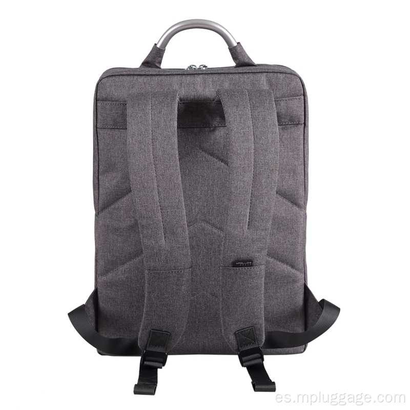 Personalización de mochila de laptop de negocios catiónico sencillo gris