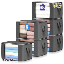 Foldable wardrobe storage box