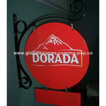 Metal outdoor sign board