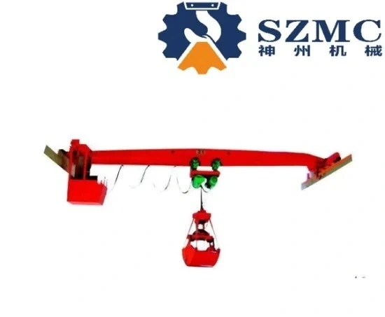 Electric Single Girder Crane with Grab Workshop