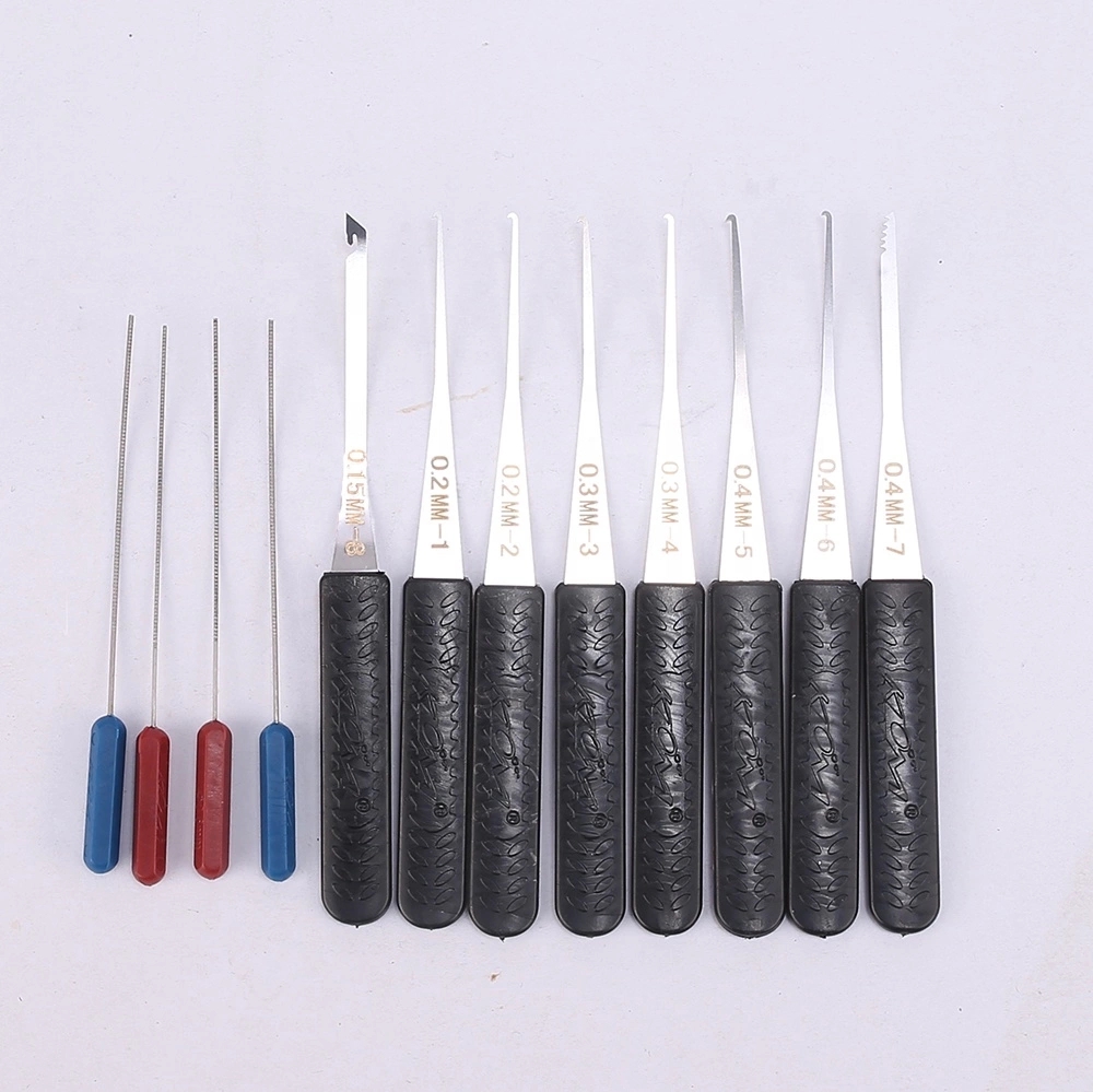 12Pcs Lock Broken Key Extractor Remove Removal Hooks Needle Lock Picks Key Remove Tools Locksmith Tools Set