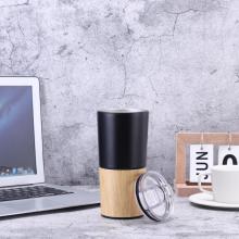 600ML Bamboo Stainless Steel Coffee Mug