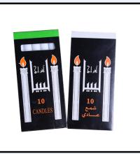 10pcs wax candles in one black box