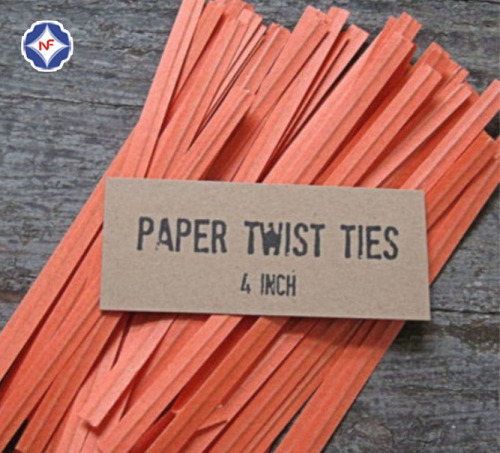 Pre-cut Paper Twist Tie untuk Penutupan Tas