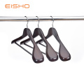 Luxury Wood Coat Hangers With Anti-slip Rubber Tube